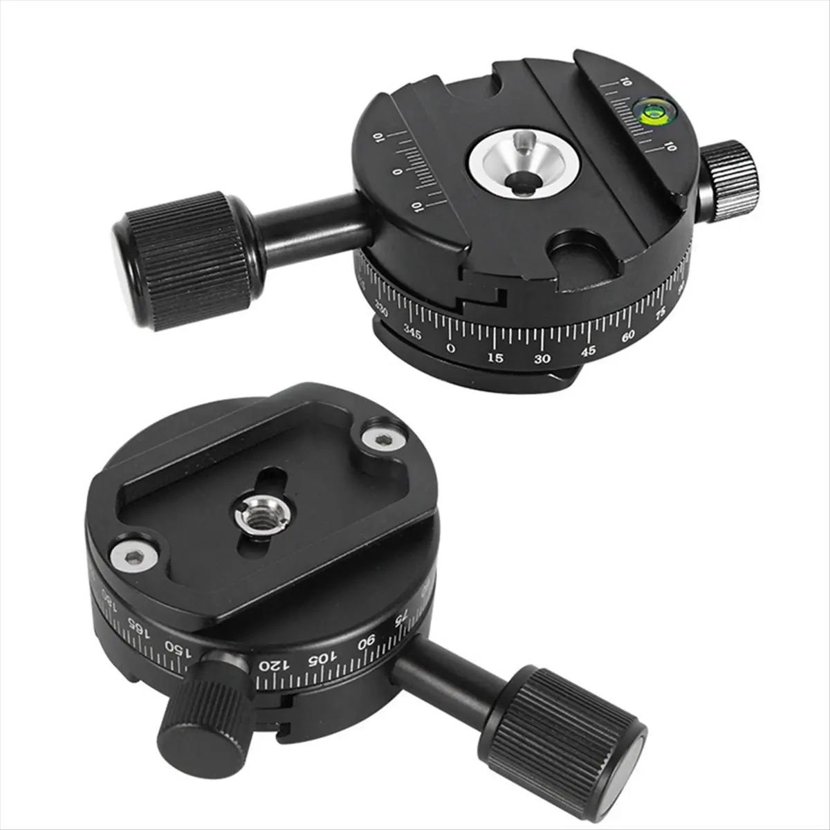 N05R 360 ° 파노라마 사진 액세서리 DSLR 카메라 삼각대 헤드 마운트 (아카 스위스 퀵 릴리즈 플레이트 어댑터 클램프용)