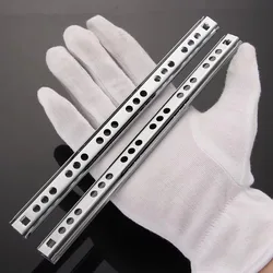 Steel Ball - Bearing Drawer Slides - 17mm Wide, Smooth Glide, Heavy - Duty Pair - 17MM 11inch 278mm