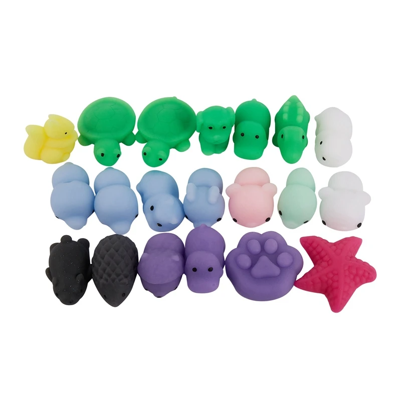

20 шт. мини сжимаемая игрушка Сжимаемый Mochi мягкий снятие стресса игрушки Kawaii животные сжимаемые декомпрессионные игрушки котик Осьминог кролик N20
