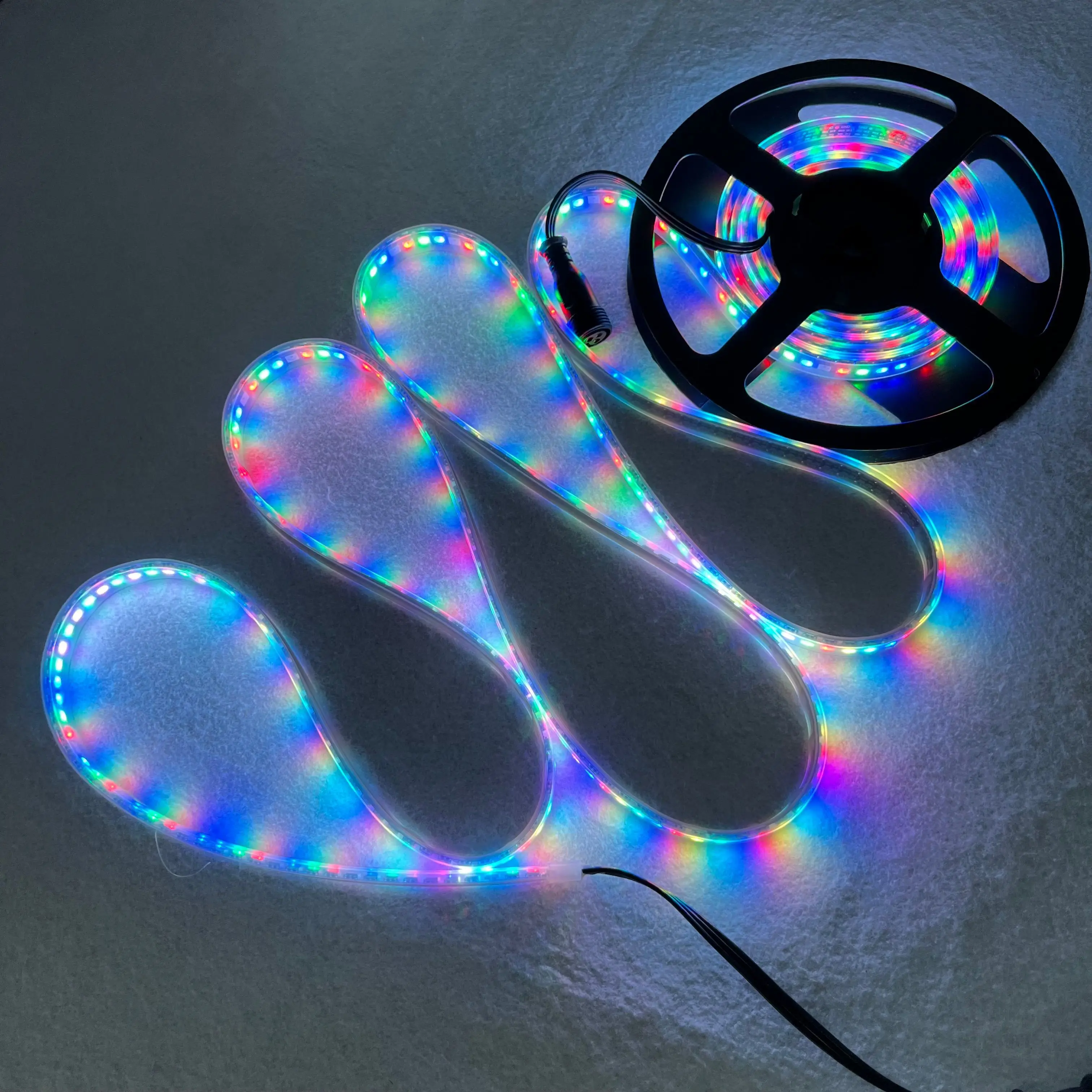 72leds/96leds/m WS2815 DC12V addressable full color RGB 5050 LED strip;IP20/IP65/IP67/BLACK  PCB - AliExpress