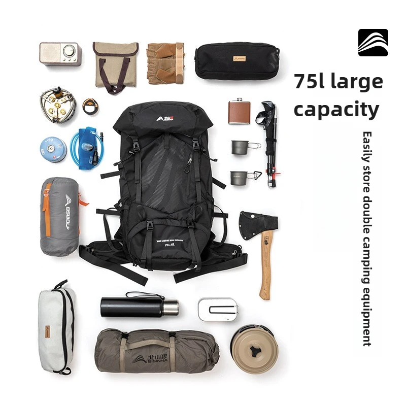 Professional Outdoor Sports Mountaineering Bag Large Capacity Breathable Backpack Travel Camping Hiking Backpack