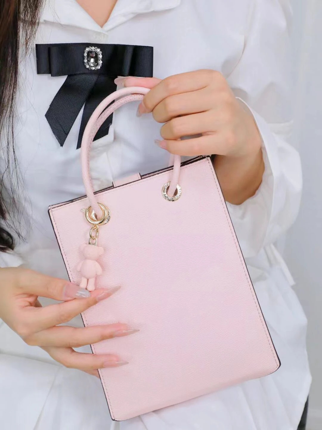 Carralero Aurora 2024 new winter shoulder bag solid color exquisite simple and generous crossbody bag trendy women's bag