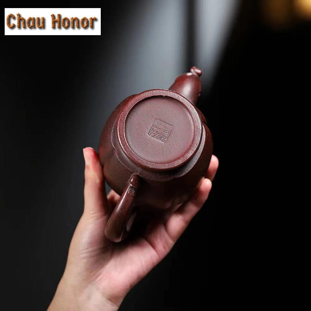 350ml Yixing High-capacity Tea Pot Purple Clay Filter Zisha Teapots Handmade Kettle Tea Ceremony Customized Gifts Authentic