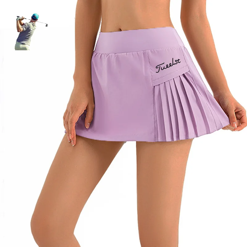 American Brand Women's Golf Pleated Tennis Skirt Golf Skirt Badminton