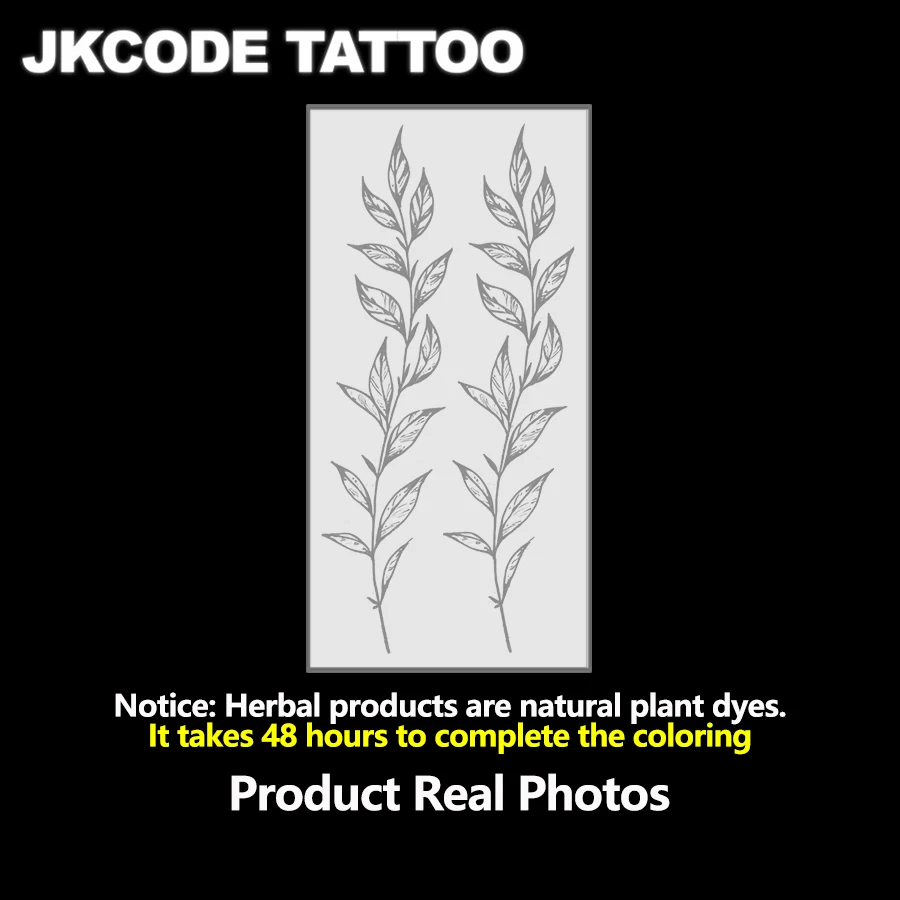Elegante senhora impermeável tatuagem de ervas adesivo moda folha de  oliveira braço, parte de trás da mão, tornozelo clavícula tatuagem  temporária, longa duração 7-15 dias uso diário tatuagem mágica - ..., image size:900x900