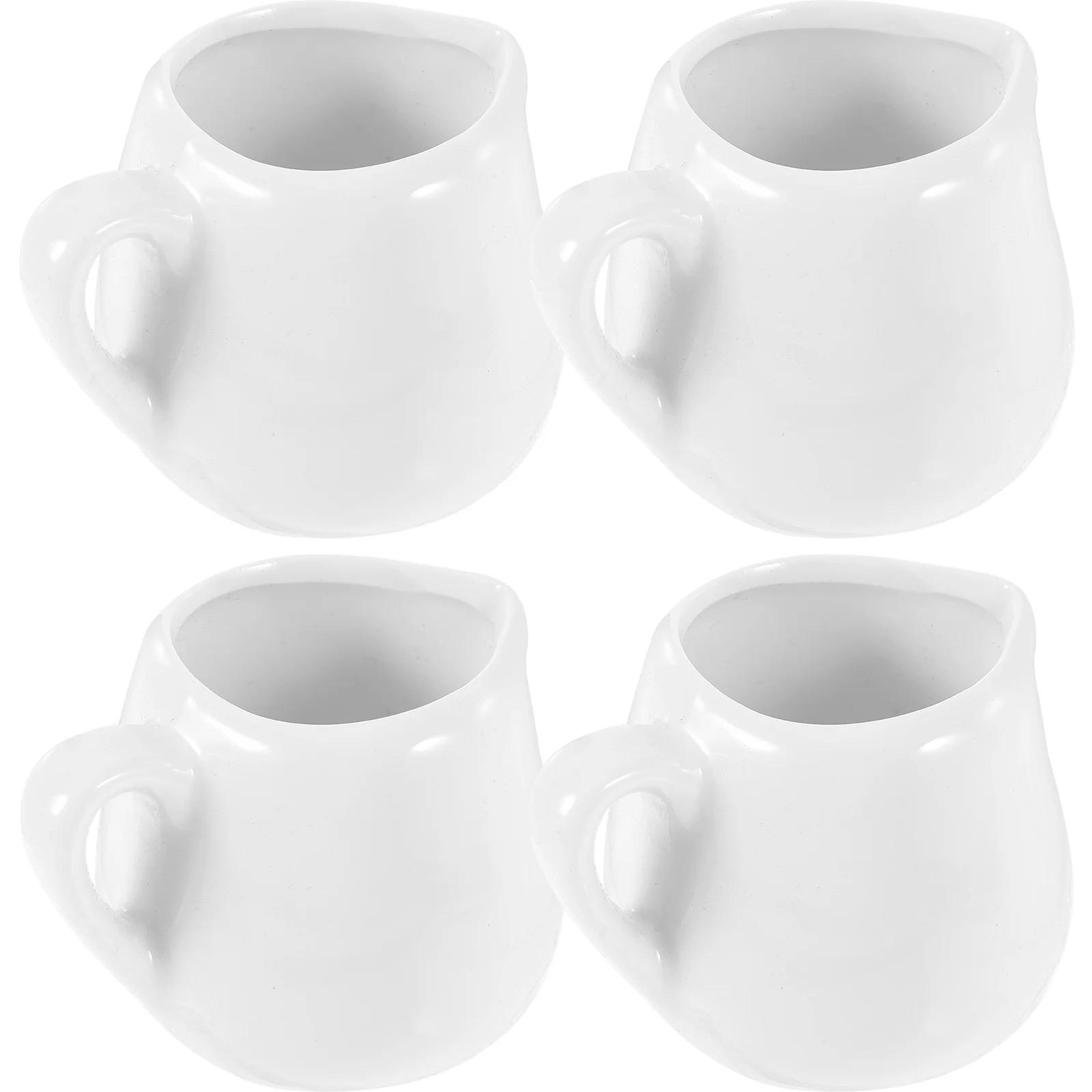 

4 Pcs Creamer Container Syrup Milk Jug Dispenser Coffee Small Pitcher Jugs Mini Small Creamer Pitcher Milk Jug With Handle