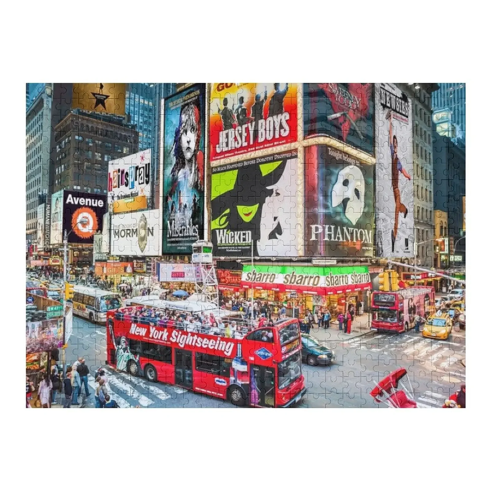 Times Square II Special Edition I Jigsaw Puzzle Woods For Adults Customizable Child Gift Personalized Gifts Puzzle warm fox family wooden puzzle creative variety of special shapes creative gifts for boys and girls birthday gifts for adults