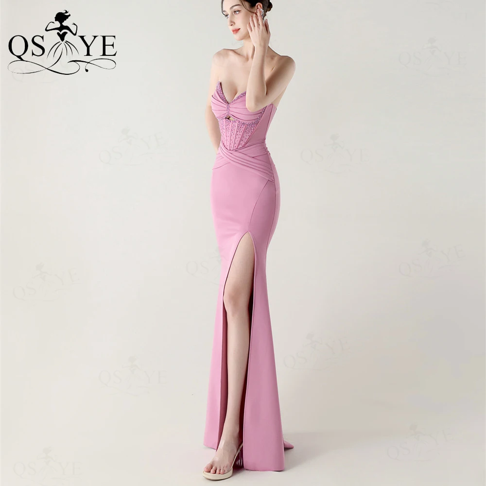 strapless open back dress Portia & Scarlett Floral Corset Prom Dress PS26000