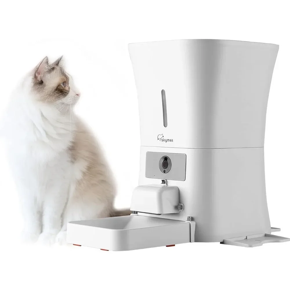 

WiFi Pet Feeder Automatic Food Dispenser for Cats & Dogs Pet Camera with Night Vision and 2-Way Audio automatic pet feeder