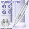 45000RPM Rechargeable Nail Drill Manicure Machine With Pause Mode Electric Nail Sander For Nail Gel Polish Nail Salon Equipment 5