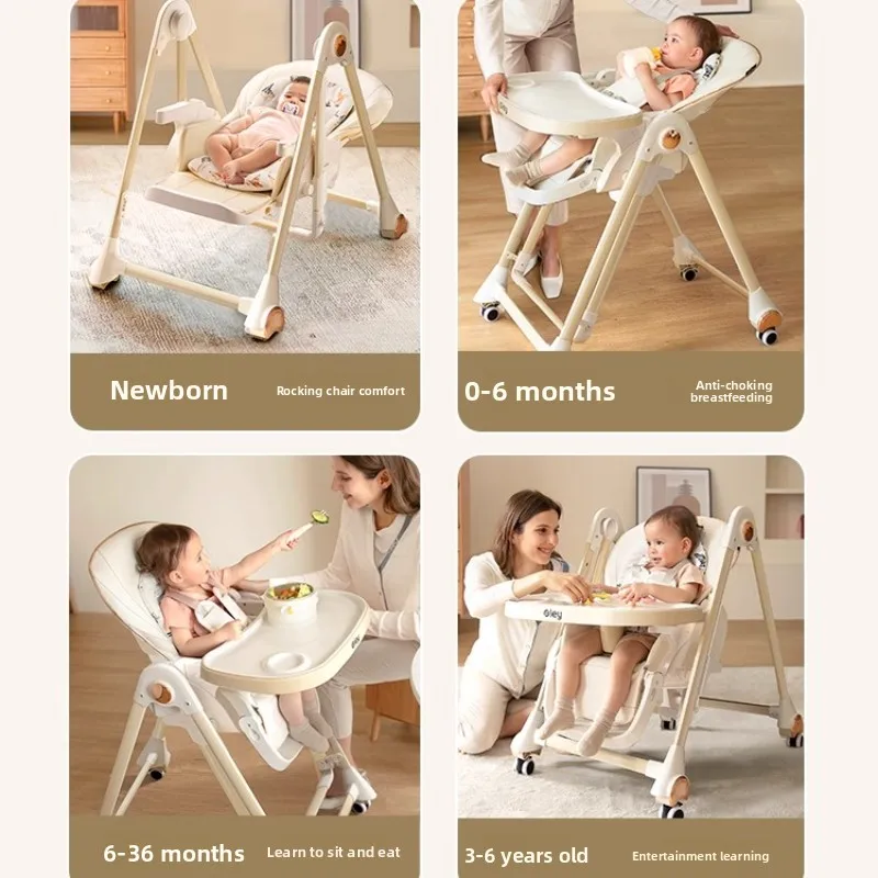 2 in 1 식탁의자 다기능 접이식 용 의자 휴대용 식탁 흔들의자 스윙 의자