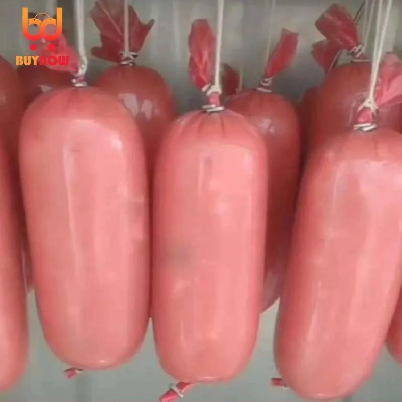 Wholesale Food Grade Red Plastic Sausage Casings for Salami Shell for Sausage Handmade DIY Maker Hot Dog Plastic Casi