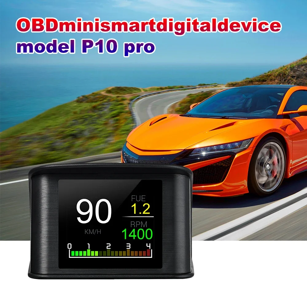 OBDII Smart Digital Meter P10 PRO OBD2 Head Up Display On Board Computer Digital