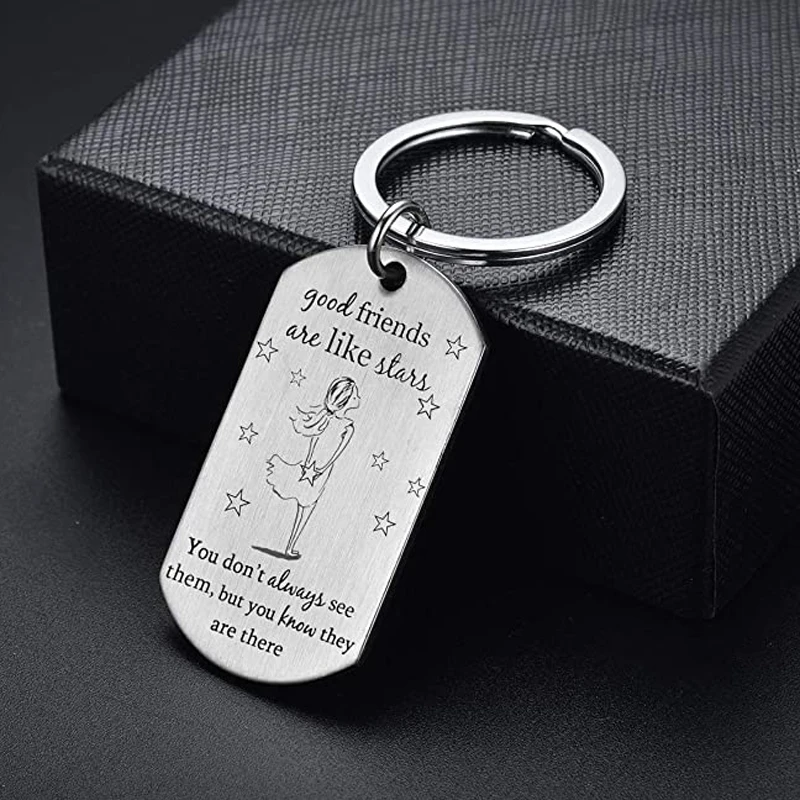 Portachiavi Amicizia Per Donne Con Incisione 'Quadrifoglio' - Regalo Per Migliore Amica, Compleanno, Laurea, Natale - 3