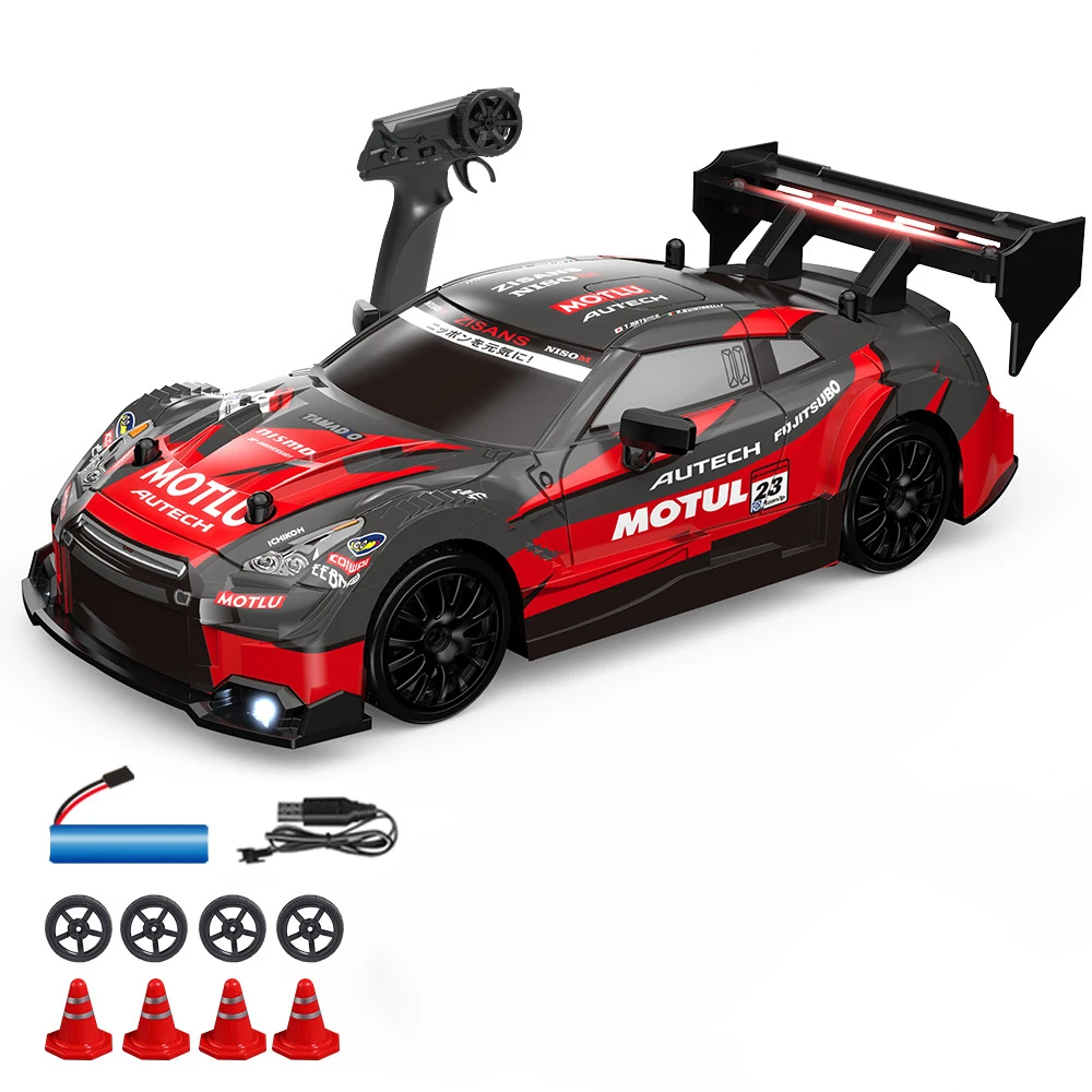 Drift RC Car 4WD 1:24 2.4G High Speed with Light Remote Control Car Toy GTR Model AE86 Vehicle RC Racing Car Toy for Kids Gift 6