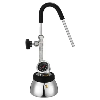 【BEST WISHES】Steam Boiling Water Frothing Machine, With 3-Hole Nozzle, Air Pressure Gauge, Open Flame And Induction Hob Heating 1