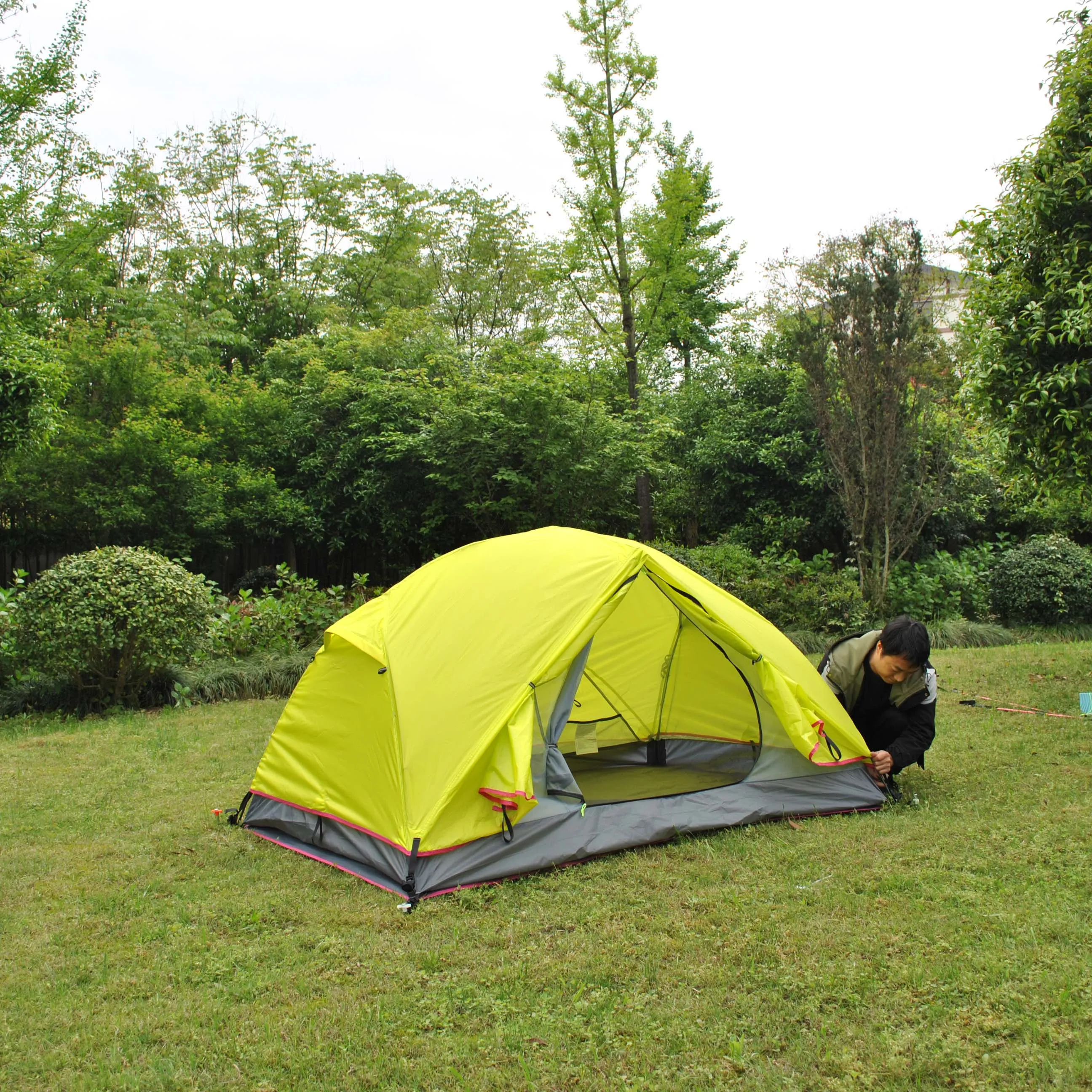 Ultralight Tent, Double Layers, 2 Person Camping Tent, Backpacking Come with footprint,CZX-484