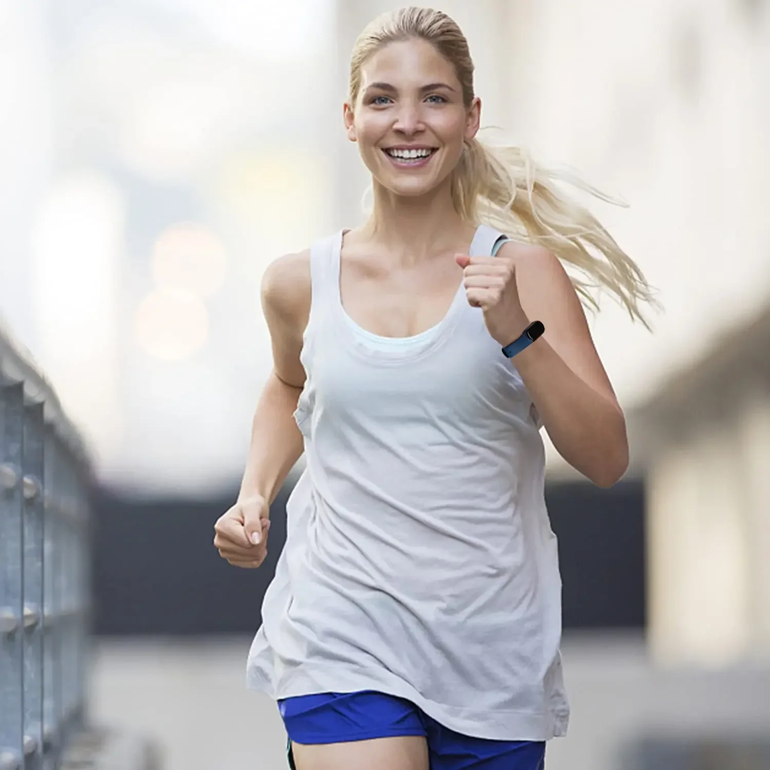 รูปสินค้า สายซิลิโคน Mi Band 4-7 คุณภาพดี ใส่สบาย ทนทาน