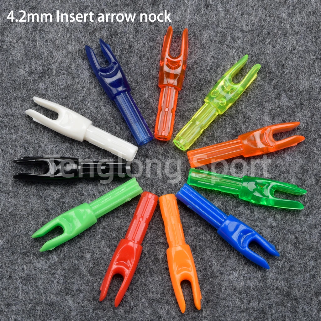 

Archery Arrow Nock 4.2mm Plastics Insert Nock for I.d 4.2mm Carbon Arrow Shaft 30pcs/lot