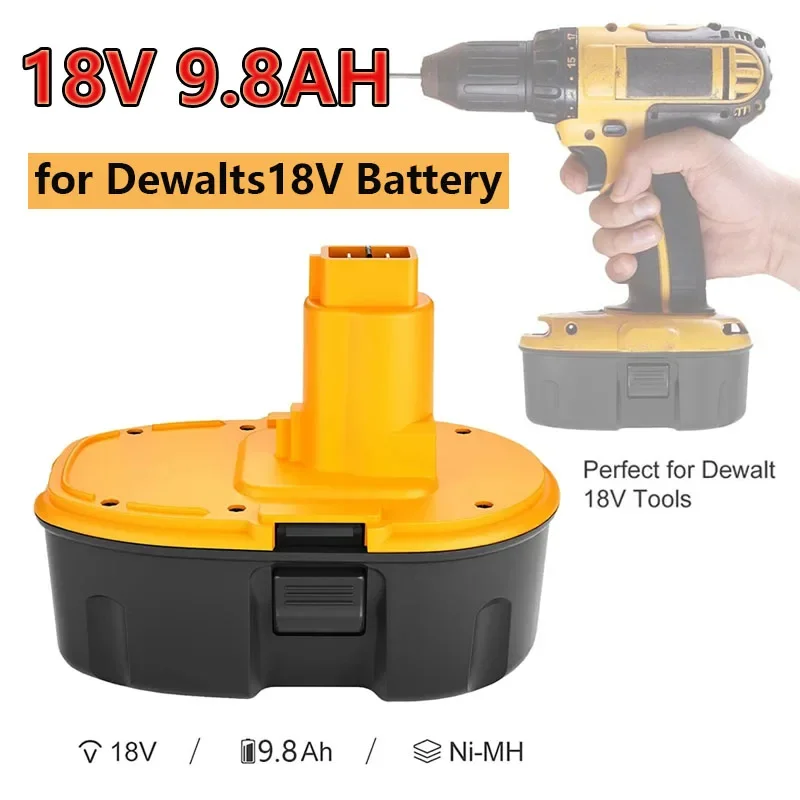 

Никель-водородный электроинструмент Dewalt 18 в 9800 мАч DC9096 DE9039 DE9095 DW9098 DE9503 DW9096, сменная батарея L30