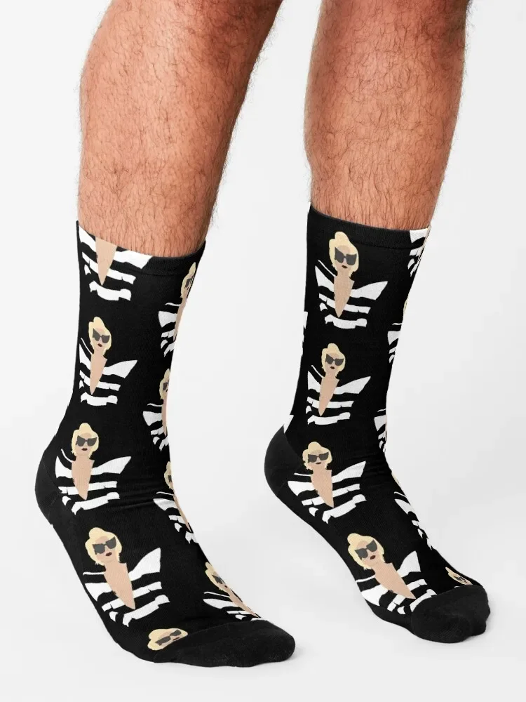 Lady Gaga Telephone Socks gym custom sports moving stockings Male Socks Women's