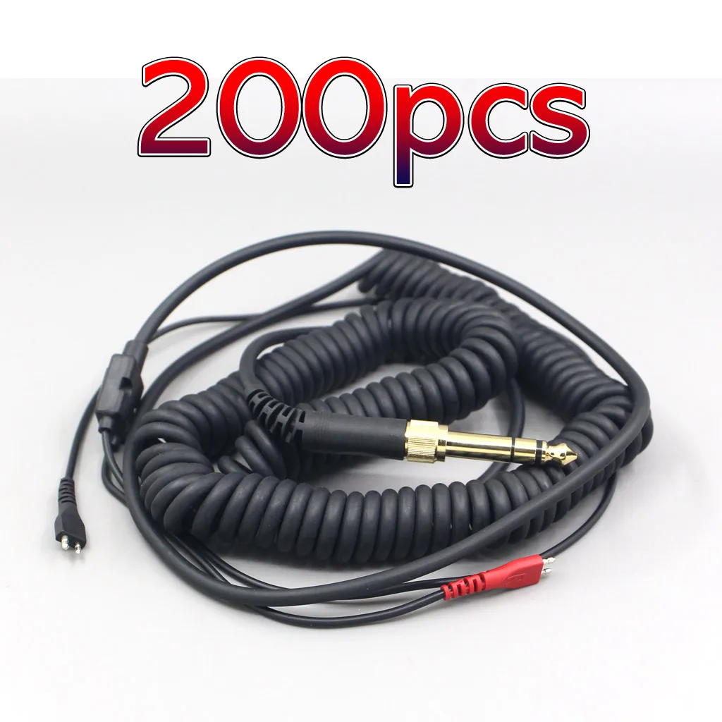 LN005863 200pcs Sennheiser HD25 HD 25-1 HD25-1 II HD25-13 용 오리지널 유연한 스프링 헤드폰 이어폰 케이블 HD25-C