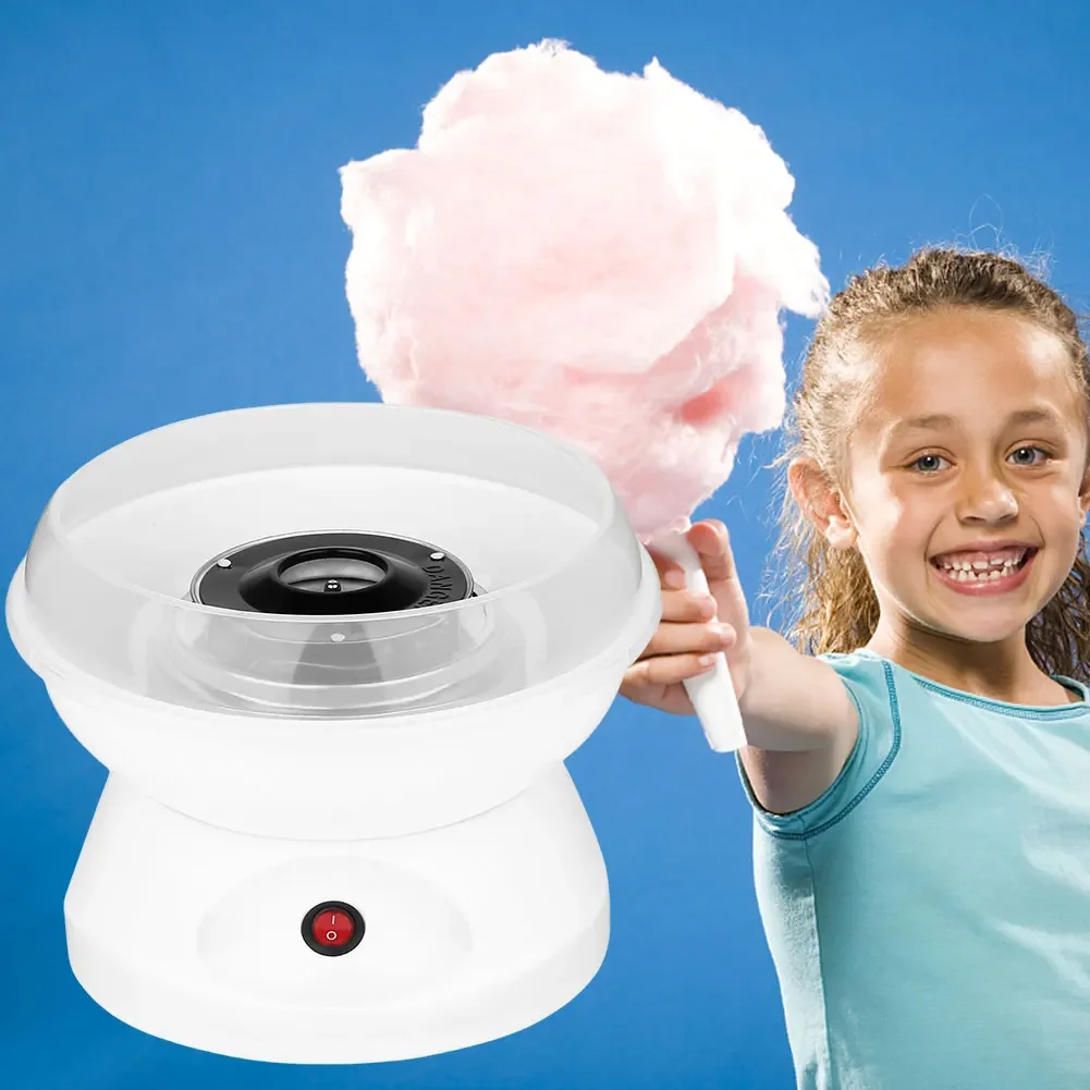 Portable DIY Cotton Candy Maker with 10 Marshmallow Sticks Sugar Scoop 450W Marshmallow Machine Mini Electric Cotton Candy Maker