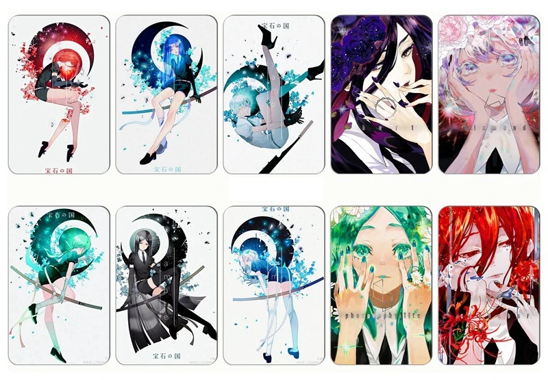 

Anime Land of The Lustrous Bus Bank Access Control Card Stickers Cosplay Props Cartoon Accessories Favors Souvenir Xmas Gifts