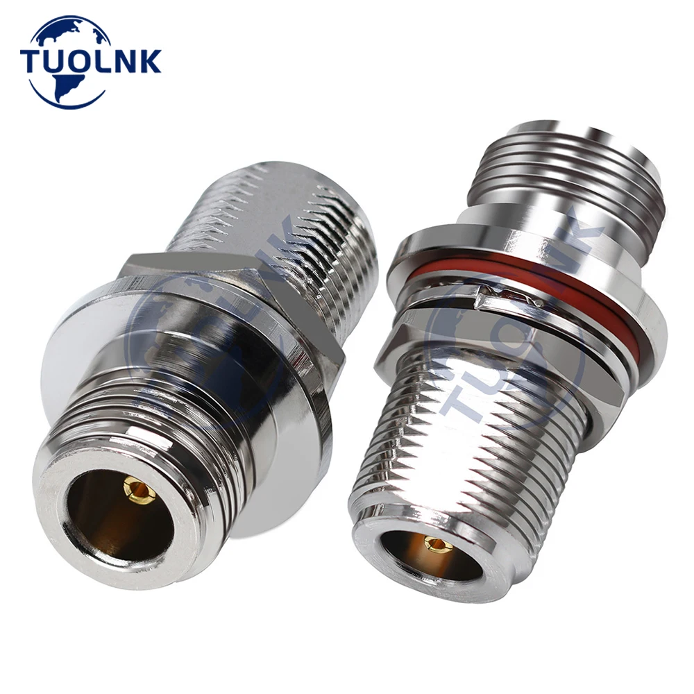 tipo Fêmea para n Adaptador Fêmea Conector à Prova de Água Lavadora Coaxial para Antena Cabo Coaxial Pcs n
