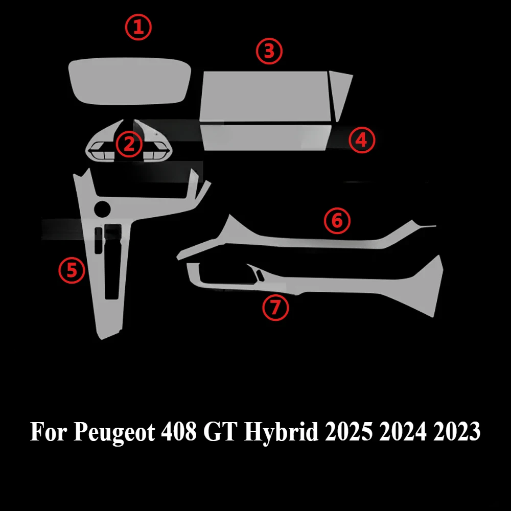 Protection de seuil de coffre Peugeot 408 III acier inox brossé anthracite