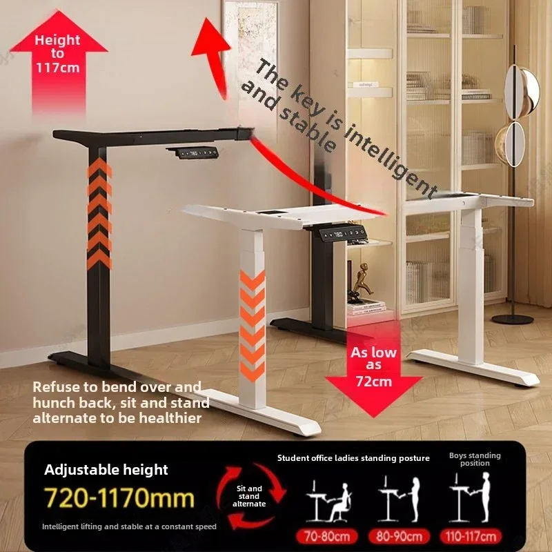 Smart Electric Standing Desk Frame - Dual Motor Lift System with 4 Memory Presets - Heavy Duty Adjustable