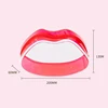 Transparent Women's Cosmetic Bags Waterproof PVC Cute Red Lips Shape Lipstick Pouch Travel Makeup Storage Organizer Accessories 5