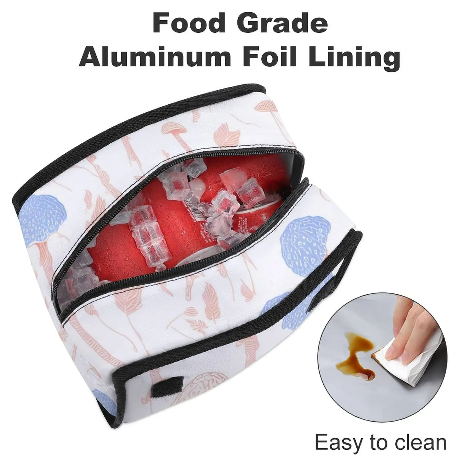 School Lunch Boxes for Children Insulated Bag Lunch Box Lunch Bags for Girls Bag for Meal Boxes Large Capacity Food Bag for Work