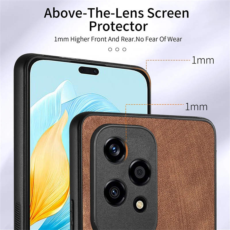 Luxury Leather Magnetic Wallet Case with Ring Stand and Card Slot Cover