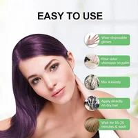 5 couleurs teinture pour cheveux shampooing noir colorant pour cheveux shampooing crème colorant instantané shampooing hommes femmes hydratant et réparateur de cheveux 2