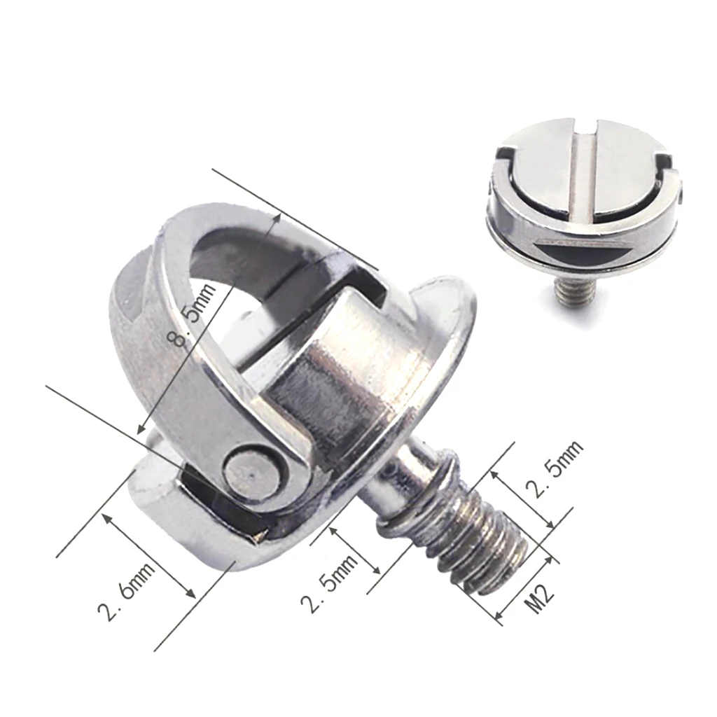 1x Kameras ch raube m2 m2, 5 m3 m5 klappbarer D-Ring-Adapter für Stativ-Ein beins tativ Schnell wechsel platte DSLR-Kamera Fotografie Schrauben werkzeuge – Detail 3