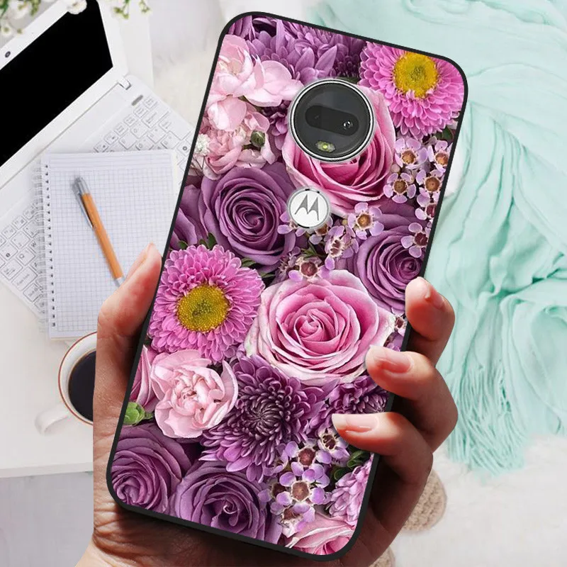 Stylish Soft TPU Protective Case - Fashionable Painted Cover for Motorola Moto G7 Series
