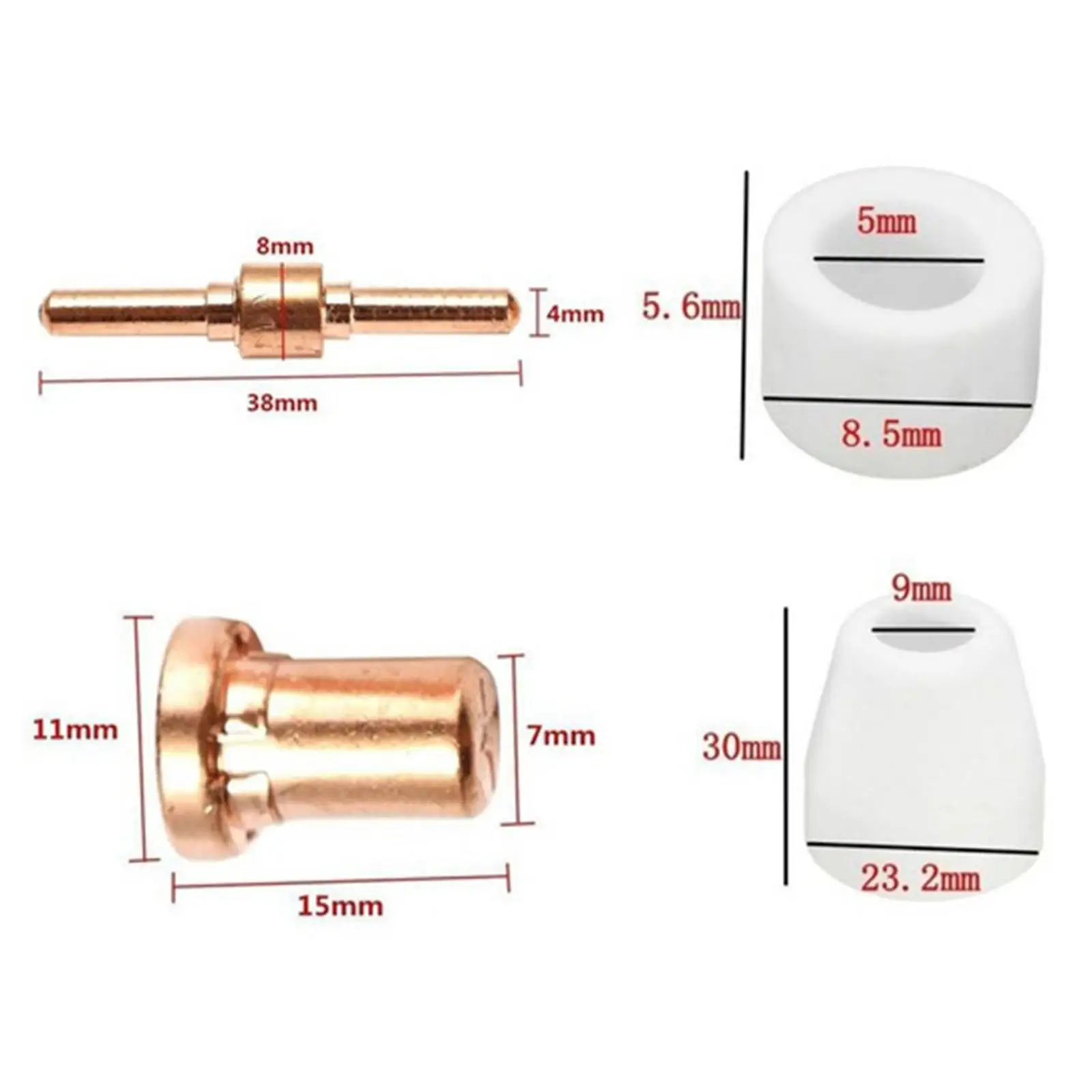 Cutter Kits Tip Nozzles Guide for PT31 Welding Tools Parts 6