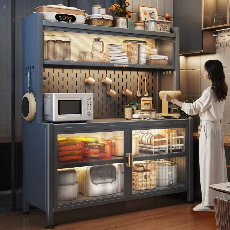 Closet Dish Cabinet Container Corner Shelf Storage Cabinet Sideboard Prefab Modern Armarios De Cocina Kitchen Furniture DWH