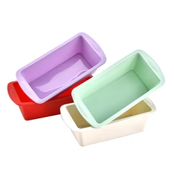 Household Rectangular Silicone Baking Mold Set - Cake & Bread DIY Kitchen Tools (4Pcs Mix)