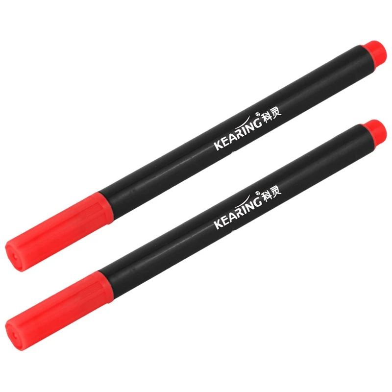 2 x Fabric Marker Pens Permanent Colors for DIY Textile Clothes T-Shirt Shoes Red |