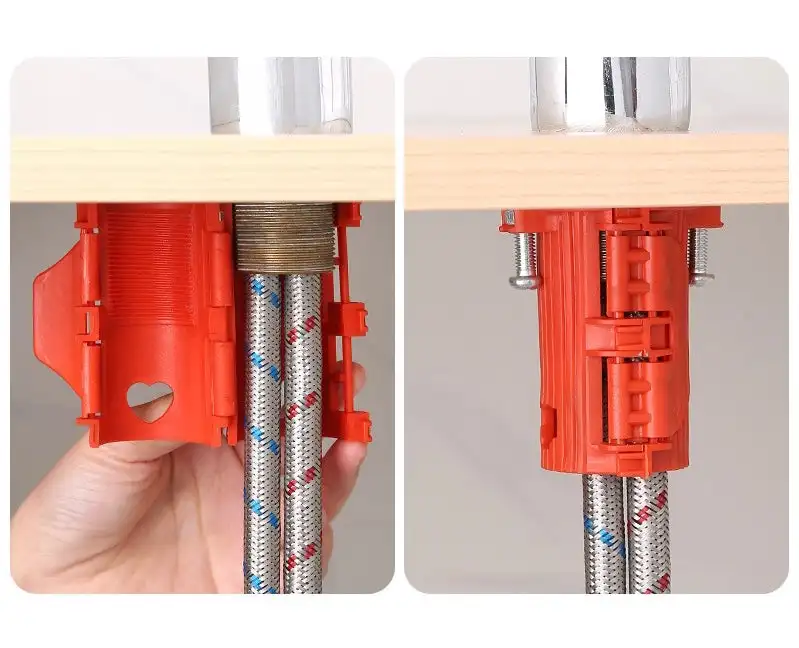 

32mm Faucet Fastener Buckle Design Fixed Nut Accessories Tight Connection Quick-Release for Kitchen Sink Faucet for Wash Basin