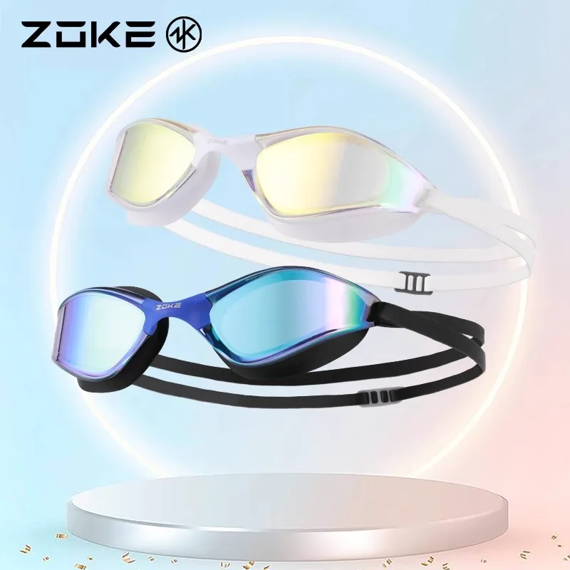 Zoke Electroplating Swimming Goggles High-Definition Waterproof And Anti Fog Competition, Professional Swimming Training, Racing