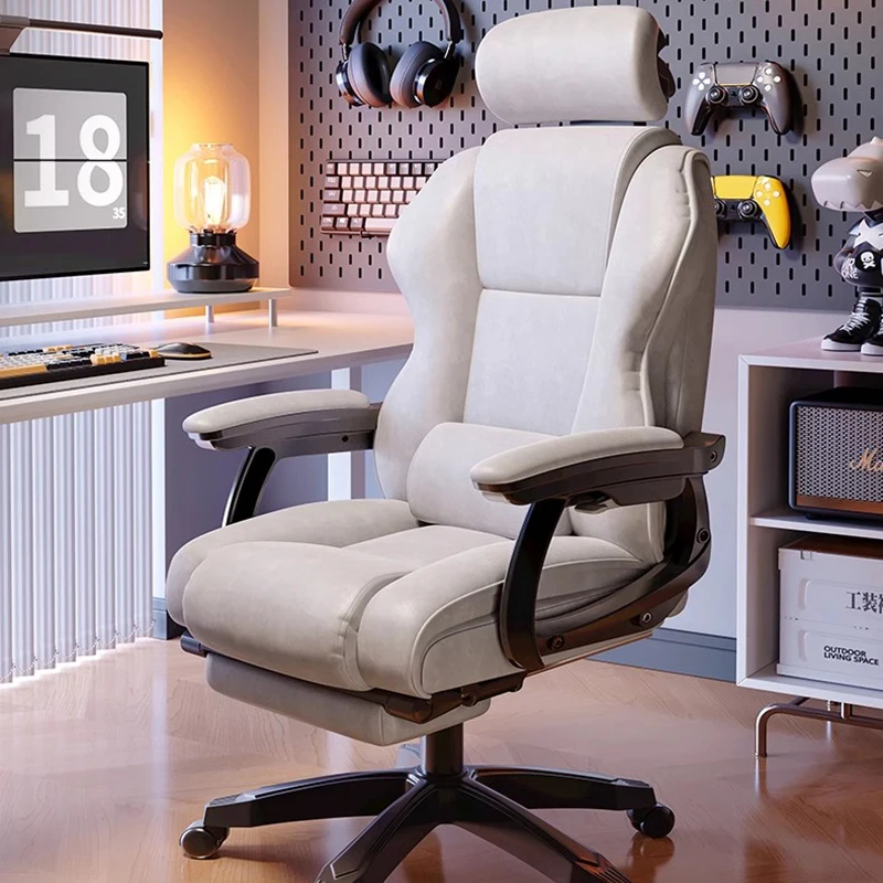 

Nordic Makeup Technology Cloth Chairs for Bedroom Pc Room Work Computer Gaming Chair Comfortable Office Cadeira Furniture AA