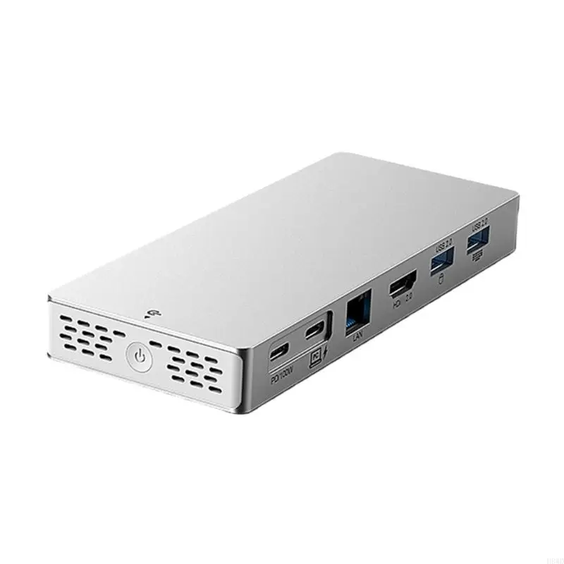 노트북 H8WD를 위한 1개의 USB C 도킹 스테이션 4K HDTV 기가비트 이더넷 100WPD에 대하여 알루미늄 14
