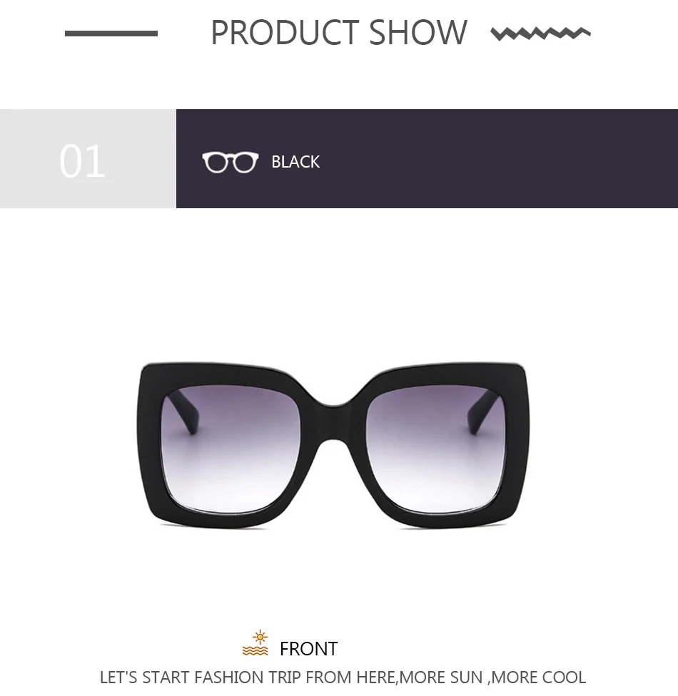 Yoovos Oversized Sunglasses For Women Square Vintage Designer Shades_voghion.com