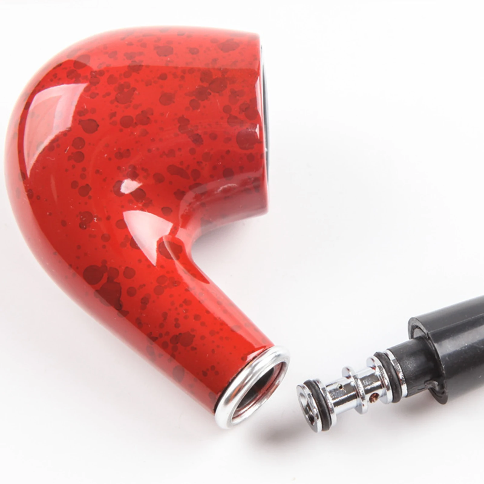 Tobacco Pipe Herb Smoking Pipe Smoking Pipe 1pc Dry Smoke Tobacco Pipe Tobacco Pipe With Filter Core Curved Circulation Filter Iron Pot Tobacco Pipe