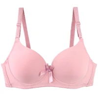 2025 nouveau soutien-gorge Sexy absorbant la sueur avec nœud solide lisse 34/75 36/80 38/85 40/90 42/95 44/100 ABC tasse sous-vêtements Pus Up Lingerie 3