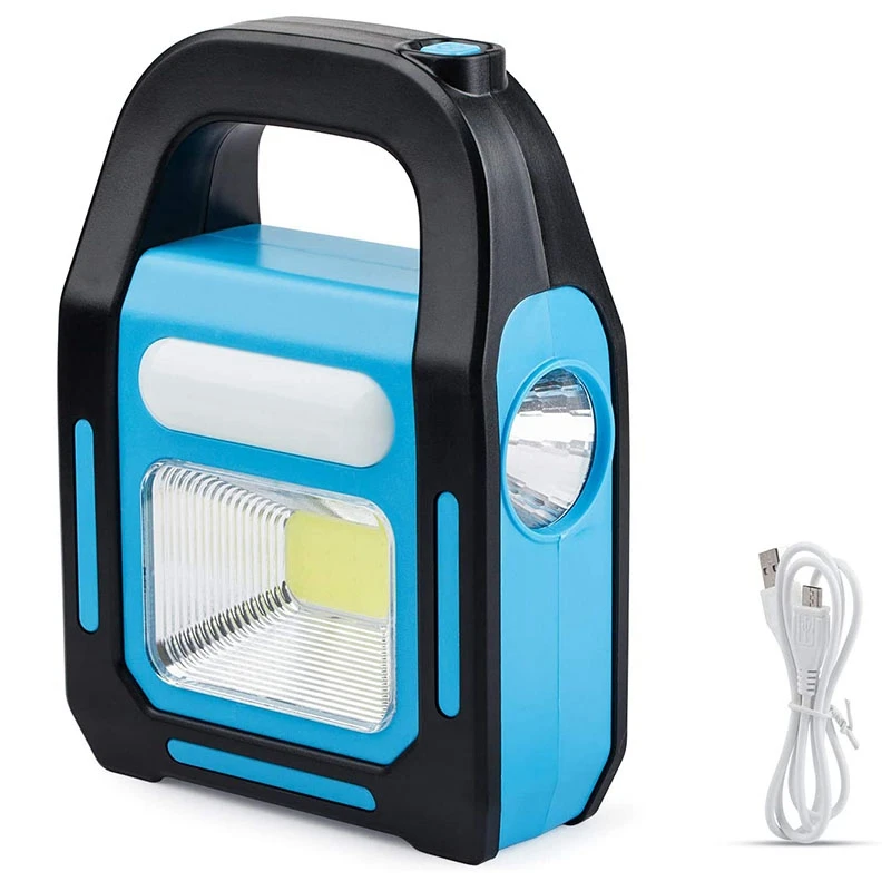 

JHD-3 In 1 Solar USB Rechargeable COB LED Camping Lantern, Charging For Device, Waterproof Emergency Flashlight LED Light