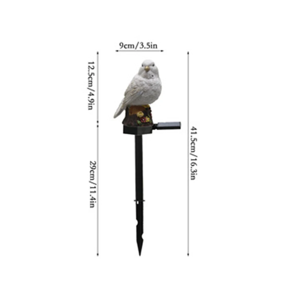 Bird-Shaped Solar LED Garden Light Outdoor Waterproof Solar Powered Lawn Lamp Night Light Decor Garden Path Lawn Yard Courtyard